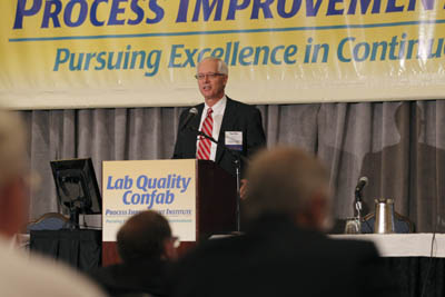 2010 Lab Quality Confab key note speaker, general session