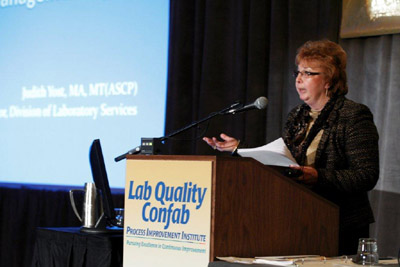 general session speaker at the lab quality confab 2011